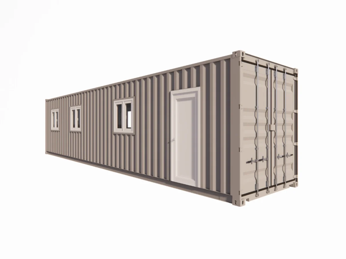 BUREAU ET SALLE DE PAUSE AVEC KITCHENETTE 28 M² EN CONTAINER 40 PIEDS