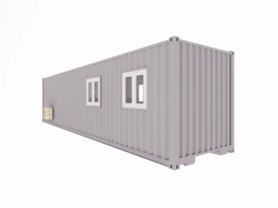 BUREAU ET SALLE DE PAUSE AVEC KITCHENETTE 28 M² EN CONTAINER 40 PIEDS