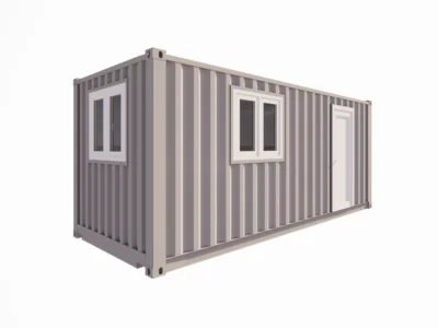 SALLE DE PAUSE AVEC KITCHENETTE 13 M² EN CONTAINER 20 PIEDS