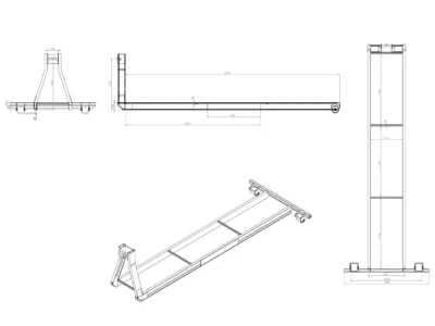 BERCE AMPLIROLL POUR CONTAINER MARITIME 20 PIEDS