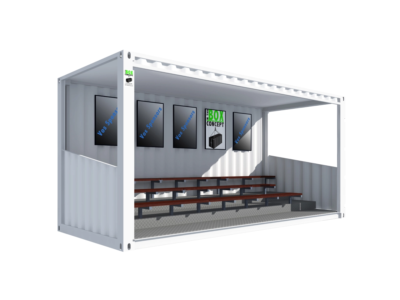 TRIBUNES 35 PLACES EN CONTAINER DE 20 PIEDS