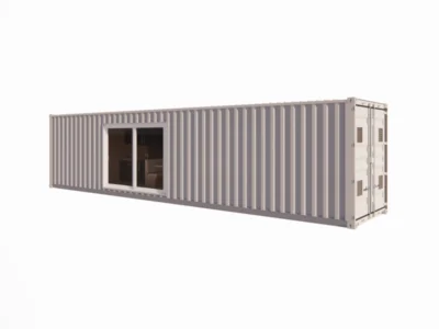 STUDIO CONTAINER ECOLOGIA 40 PIEDS 23 M² HABITABLES  2 CHAMBRES