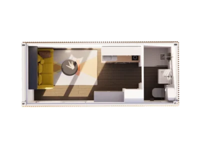 STUDIO EN CONTAINER 20 PIEDS 14 M² MOANA’S HOUSE