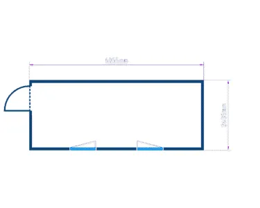 BUNGALOW BUREAU 14,7 M²  20 PIEDS