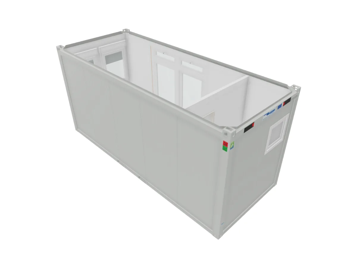 BUNGALOW BUREAU AVEC WC INTÉRIEUR 14,7 M²  20 PIEDS