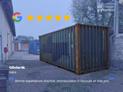 Container maritime 20 Pieds DRY DERNIER VOYAGE