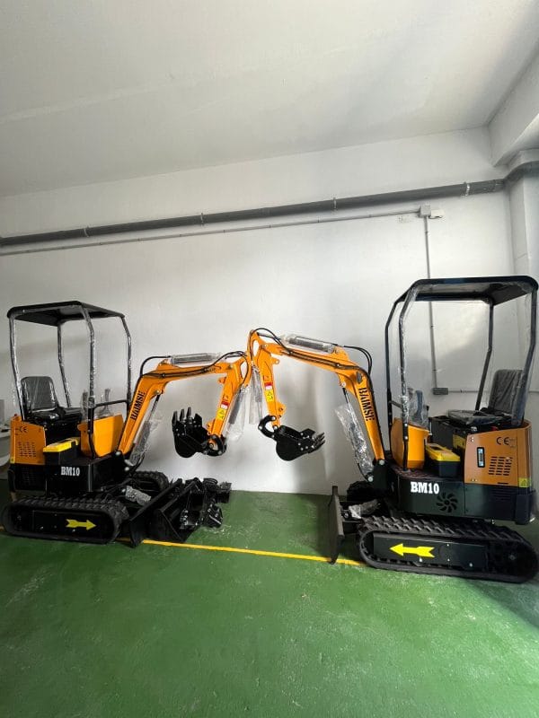 Mini Pelle Rotative JPC BAIMSE BM10 1T, Moteur Monocylindre